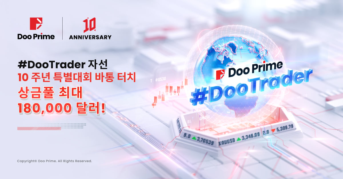 #DooTrader 10주년 특별대회, 총 상금 18만 달러! 